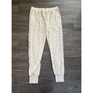 NWT Falcon & Bloom x Gold Hawk Cream Lace Pants Size Small